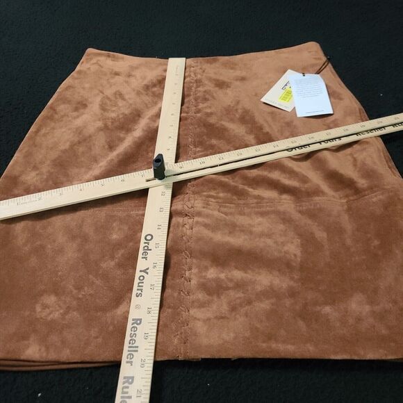 NWT Ivanka Trump Womens Skirt Brown Size 10 Polyester A-Line Zip in Back Lined - Picture 4 of 11